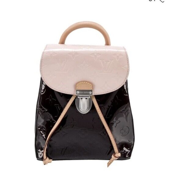 LOUIS VUITTON Monogram Vernis Backpack Pink / Plum Rare - Picture 1 of 6